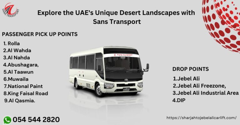 Explore the UAE's Unique Desert Landscapes with Sans Transport