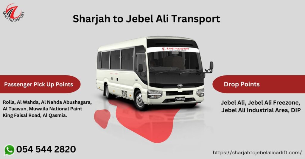 carlift service Sharjah to Jebel Ali.