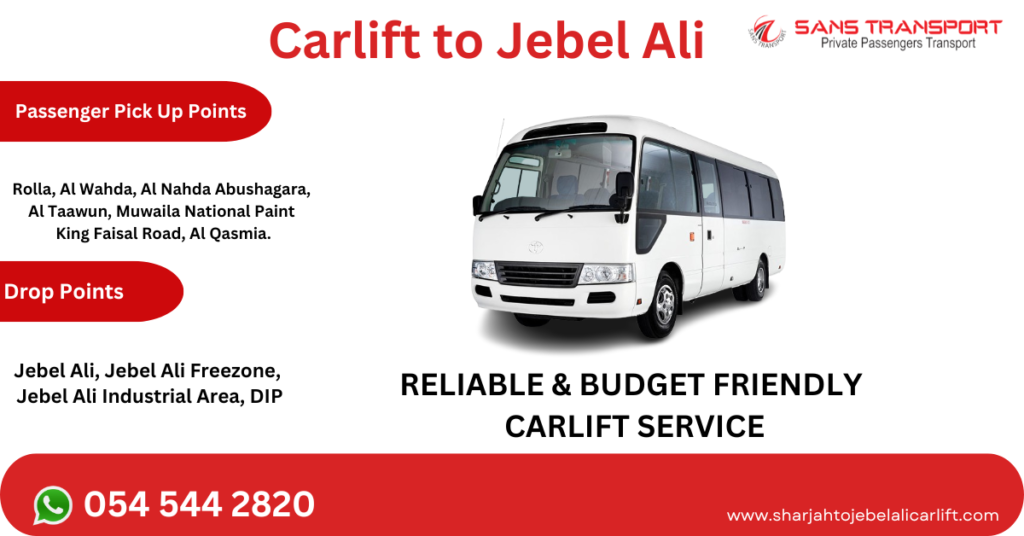 car lift to Jebel Ali