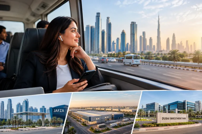 Sharjah to Jebel Ali carlift commuter travelling towards JAFZA and DIP